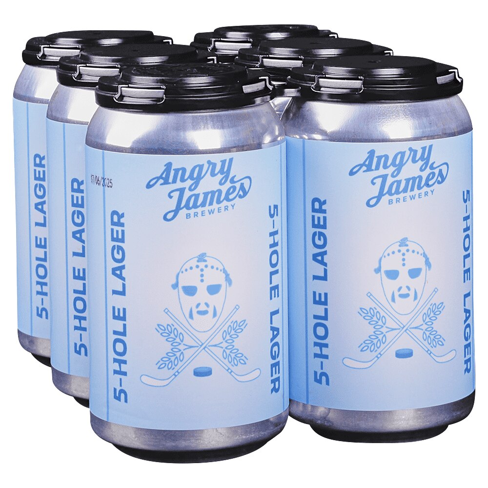 Angry James 5 Hole Lager 6pk 12 oz Cans - Applejack
