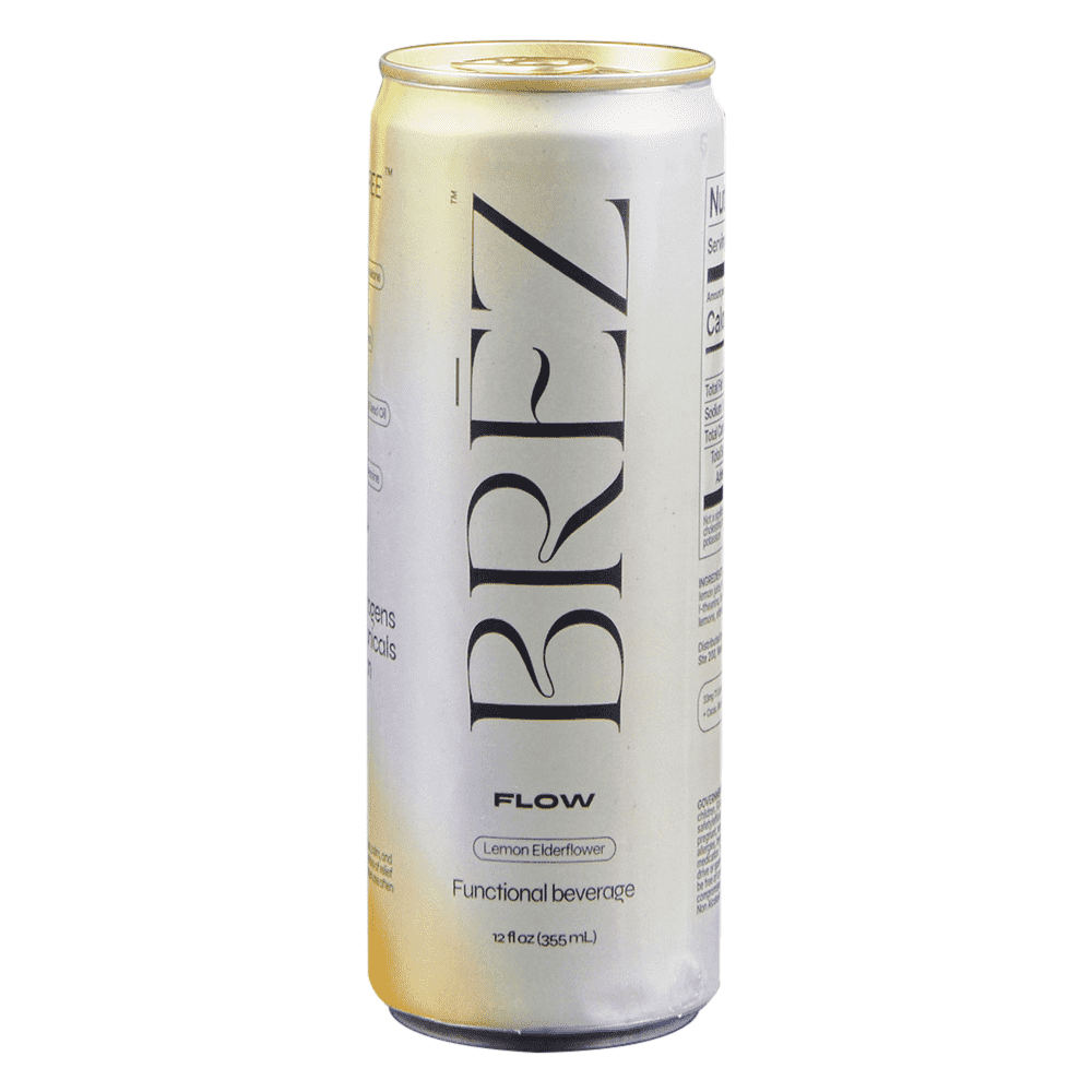 BREZ Flow Lion’s Mane Mushroom Drink 12 oz Cans