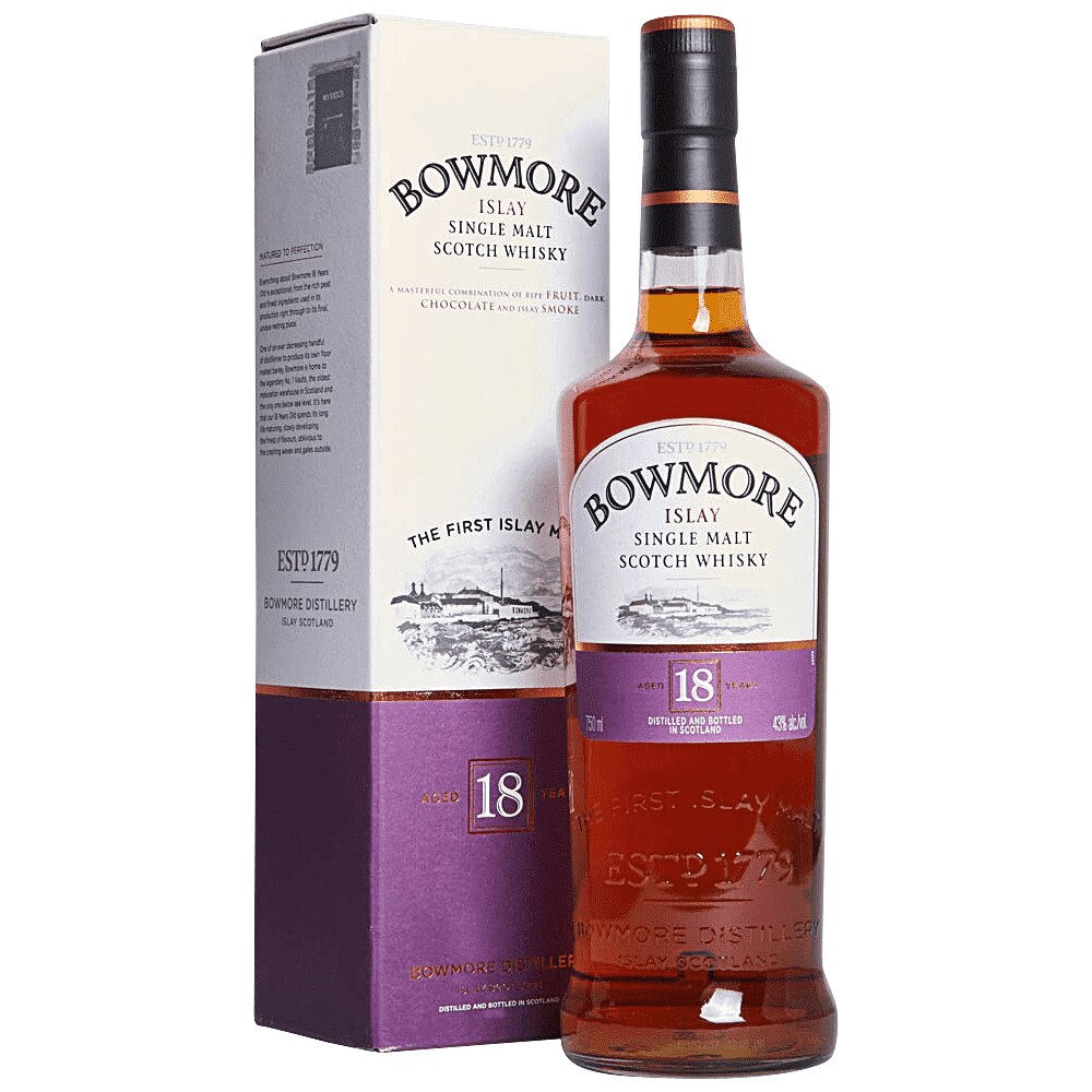 Bowmore 18 Year Scotch 750 ml - Applejack