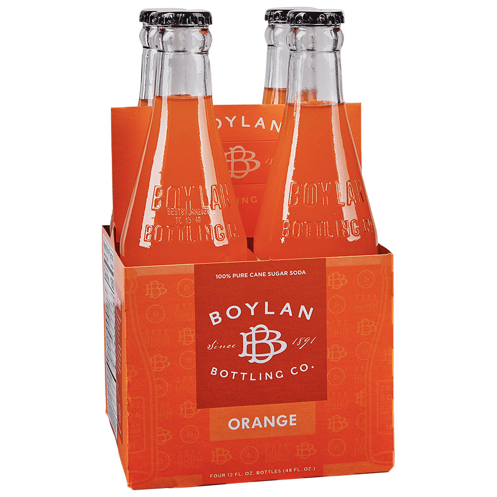 Boylan Orange Soda 4pk 12oz Bottles