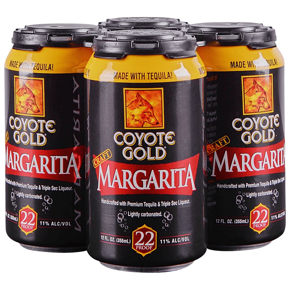 Coyote Gold Margarita 4pk 12 oz Cans Applejack
