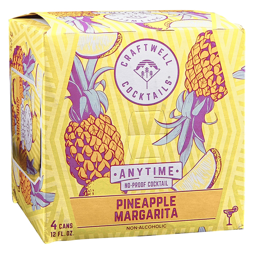 Craftwell NA Pineapple Margarita 4pk 12 oz Cans - Applejack