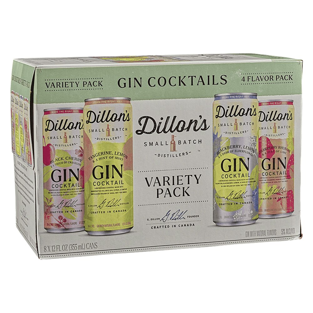 Dillons Gin Cocktails Variety 8pk 12oz Cans - Applejack