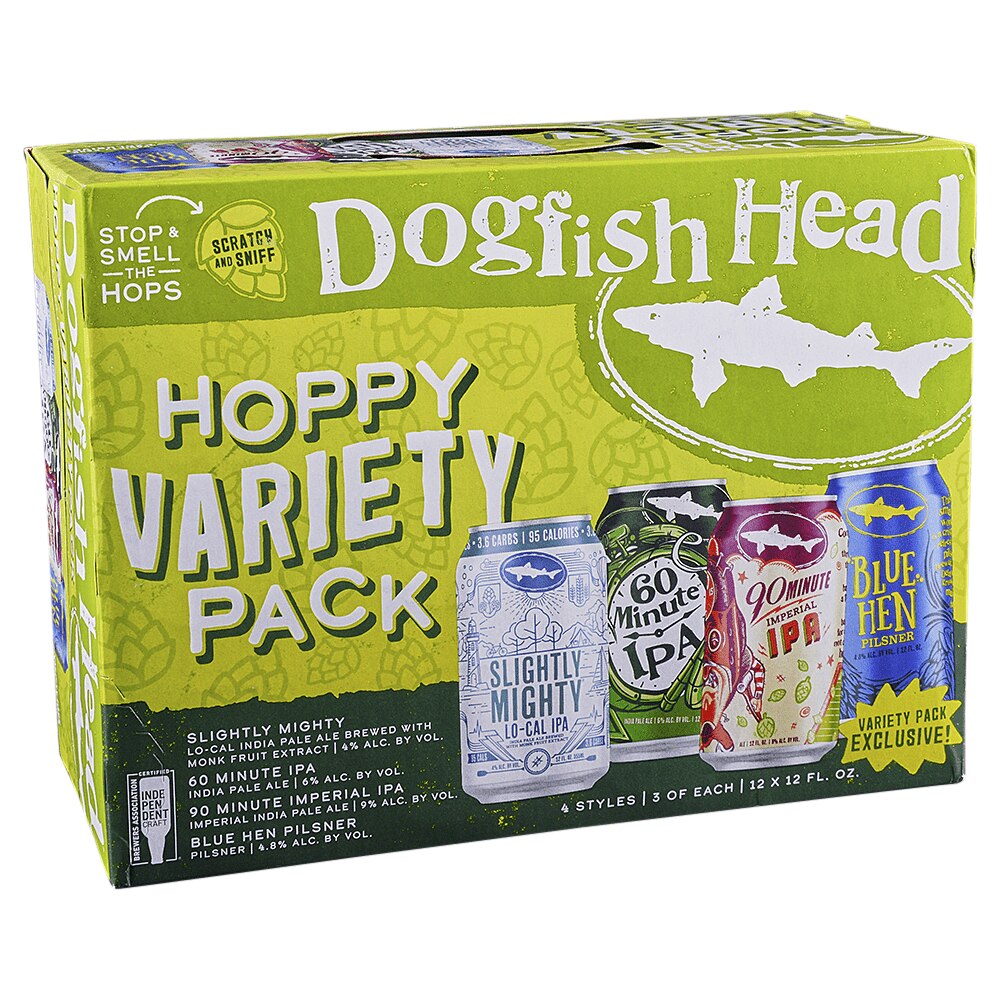 Dogfish Head Hoppy Variety Pack 12pk 12 oz Cans Applejack