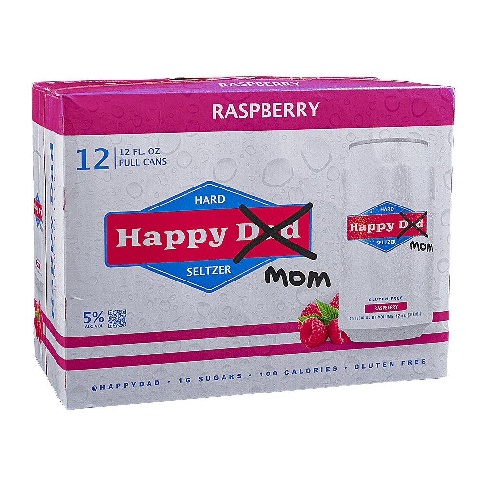 Happy Dad Happy Mom Raspberry 12pk 12 oz Cans - Applejack