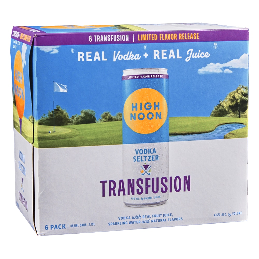 High Noon Vodka Transfusion 6pk 12 oz Cans - Applejack