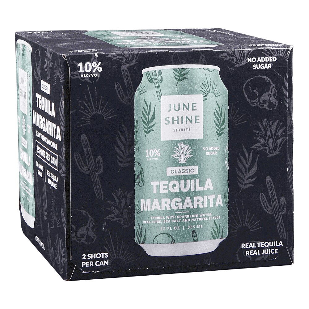 Juneshine Tequila Margarita 4pk 12 oz Cans Applejack