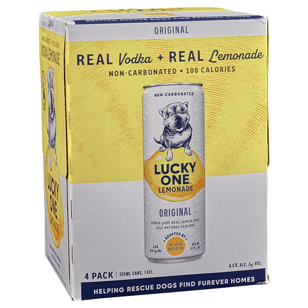 Lucky One Lemonade 4pk 12 oz Cans - Applejack