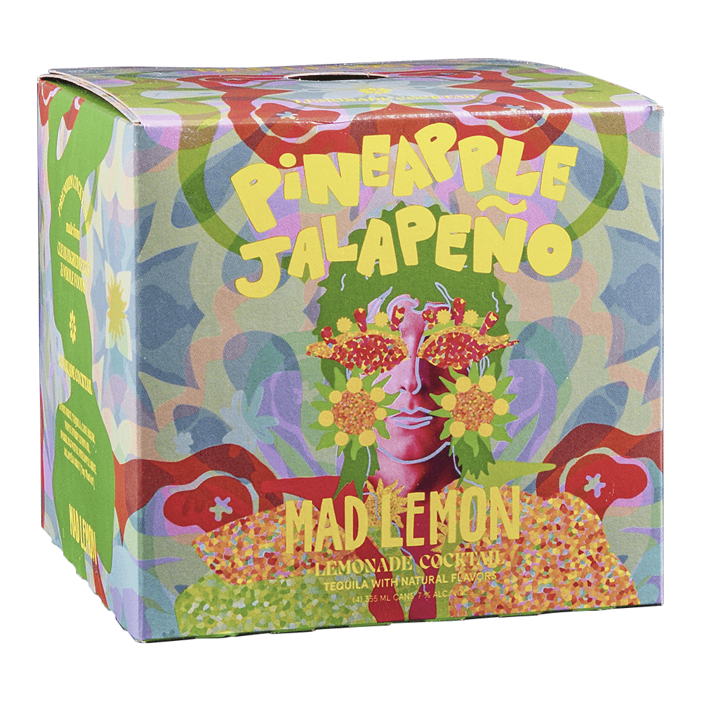 Mad Lemon Pineapple Jalapeno Tequila 4pk 12 oz Cans Applejack
