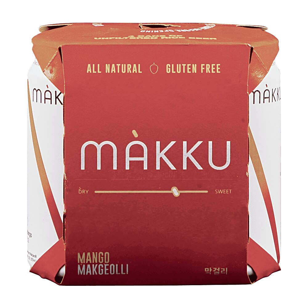 Makku Mango Rice Beer 4pk 12oz Cans Applejack