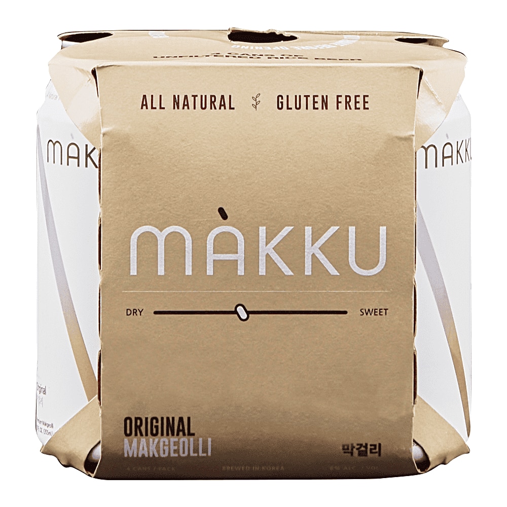 Makku Original Rice Beer 4pk 12oz Cans Applejack