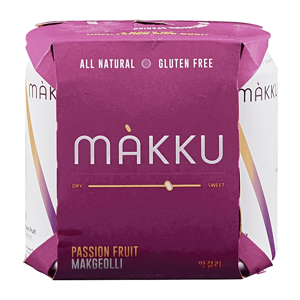 Makku Passionfruit Rice Beer 4pk 12oz Cans Applejack