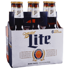 Miller Lite 6pk 12 oz Bottles