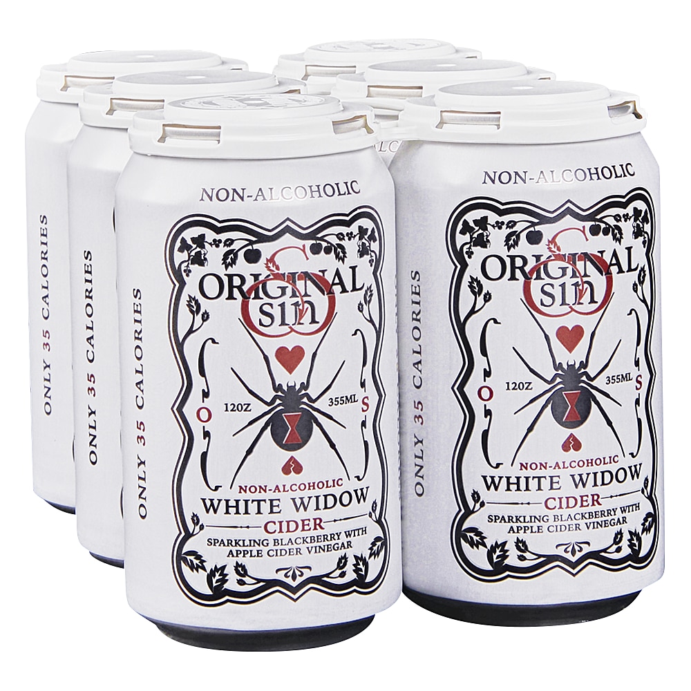 Original Sin White Widow NA Cider 6pk 12 oz Cans - Applejack