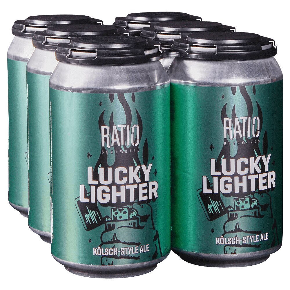 Ratio Lucky Lighter Kolsch Ale 6pk 12oz Cans Applejack