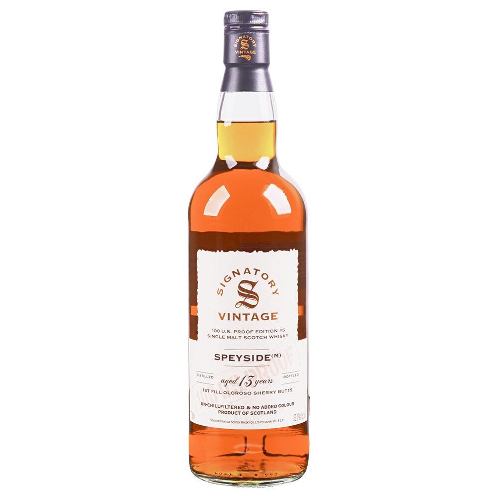 Signatory Speyside (M) 13 Year Single Malt Scotch 700 ml - Applejack