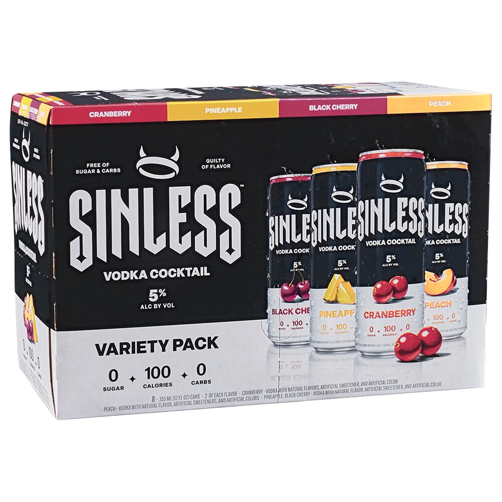 Sinless Break Sinless Variety 8pk 12oz cans - Applejack