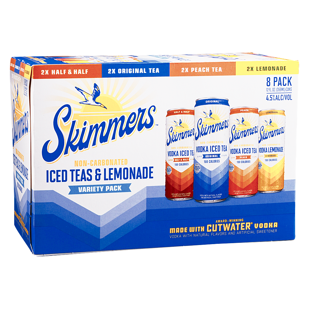Skimmers Vodka Tea Variety 8pk 12 oz Cans