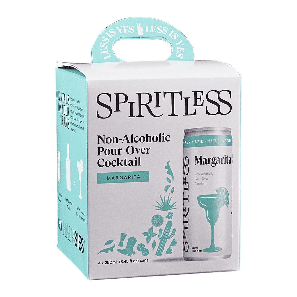 Spiritless Margarita NonAlcoholic 4pk 8 oz Cans Applejack