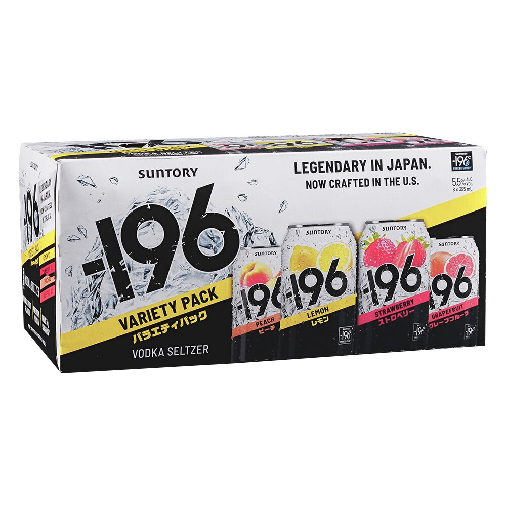 Suntory -196 Vodka Seltzer Crush Variety 8pk 12 oz Cans - Applejack