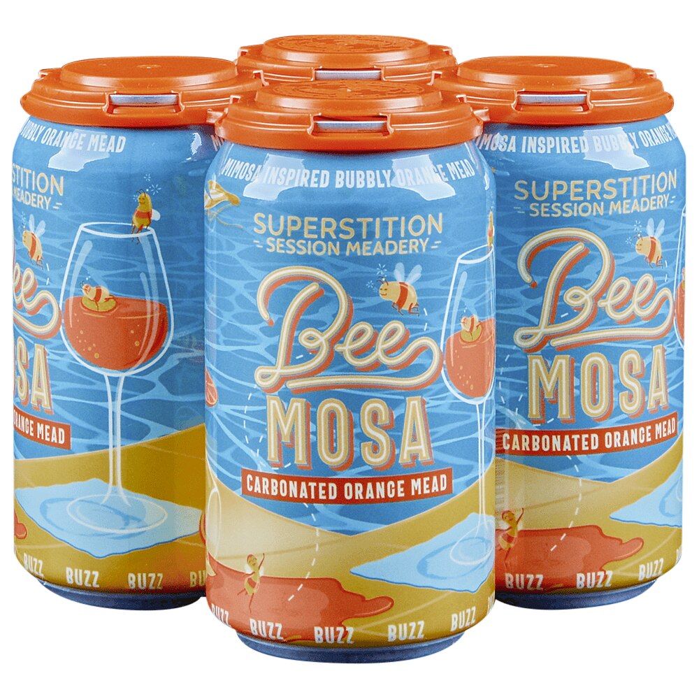 Superstition Meadery BeeMosa Mead 4pk 12oz Cans - Applejack