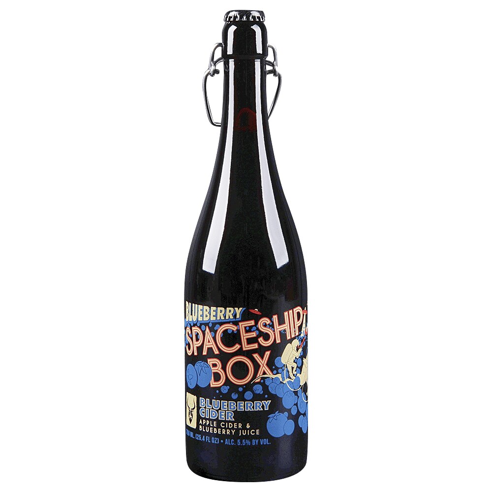 Superstition Meadery Blueberry Spaceship Box Cider 750ml Bottle - Applejack