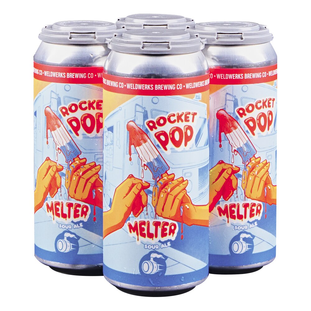 Weldwerks Rocket Pop Melter Sour 4pk 16 oz Cans - Applejack