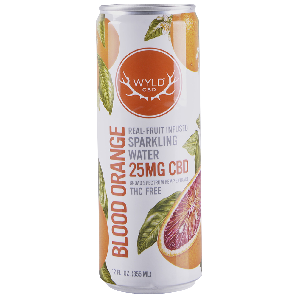 Wyld Blood Orange CBD Seltzer 12 oz Can